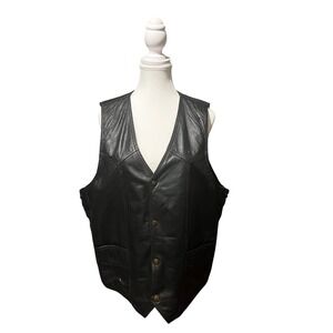 Bikers Dream USA Leather Motorcycle Vest‎ (Size 46)
